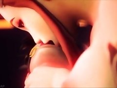 Sexy 3D babe made to enjoy intense orgasms in lesbian BDSM