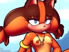 Sticks the Badger Masturbation - Sonic Porn