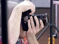 Horny photographer takes a big shemale cock up the ass
