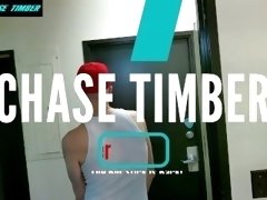 Justa9er Chase Timber Swinging Huge White Cock at Urinal Hung White Dick