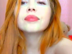 Pregnant Redhead Webcam Masturbation