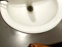 First time public restroom cum all over!!!!