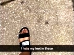 Ebony feet on Snap Chat
