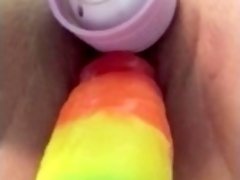 Wife teasing husband at work with pussy video
