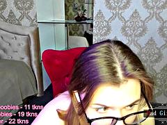 Skinny Big-Tits Brunette Teen Webcam Sensation