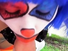 Mikayla Mico and her clownface while banging