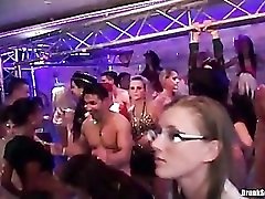 Dancing and stripping at a hot and wild party