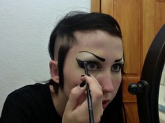 Sexy dirty gothic makeup